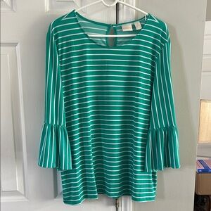 Chico’s Green Bell Sleeve Women's Top - 3